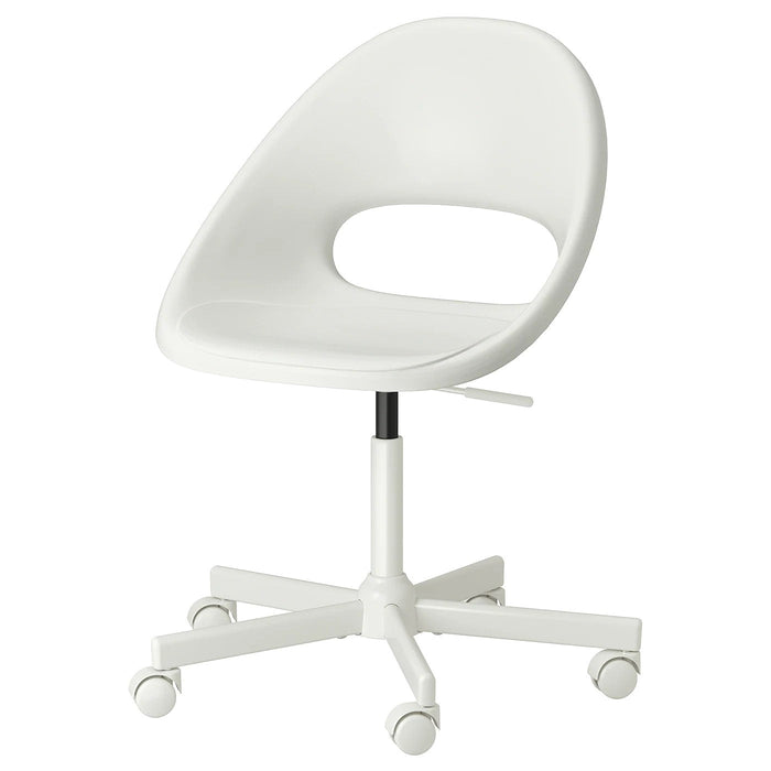 LOBERGET / MALSKAR Swivel chair, white