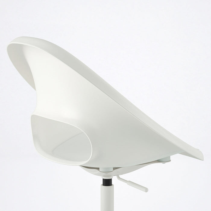 LOBERGET / MALSKAR Swivel chair, white