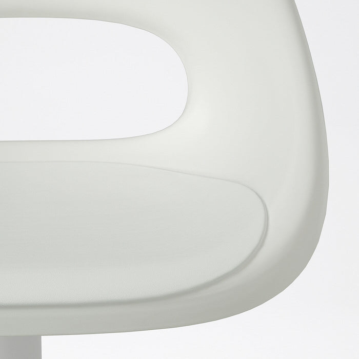 LOBERGET / MALSKAR Swivel chair, white