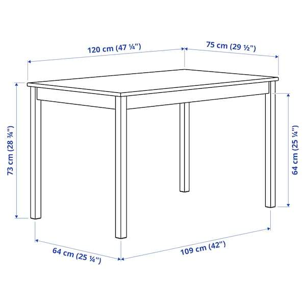 INGO Table, pine 120x75 cm