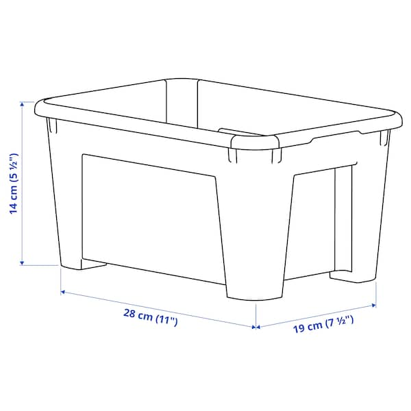 SAMLA Box, transparent 28x19x14 cm/5 l