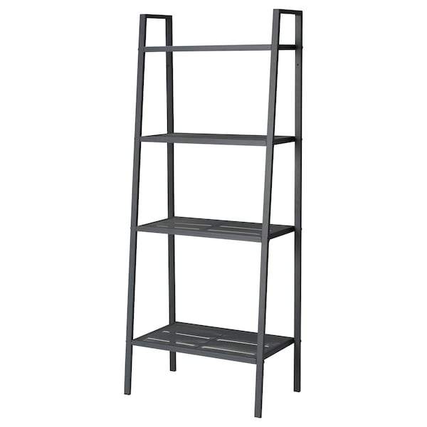 LERBERG Shelf unit, dark grey 60x148 cm