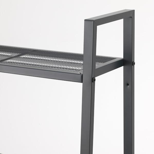 LERBERG Shelf unit, dark grey 60x148 cm