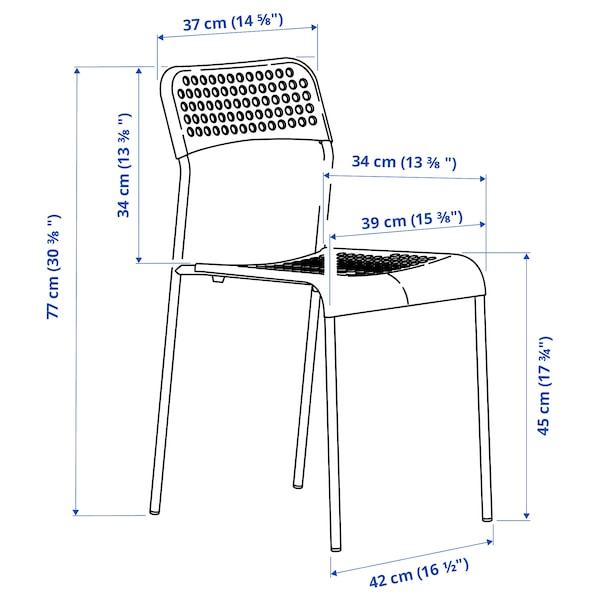 ADDE Chair, red/white