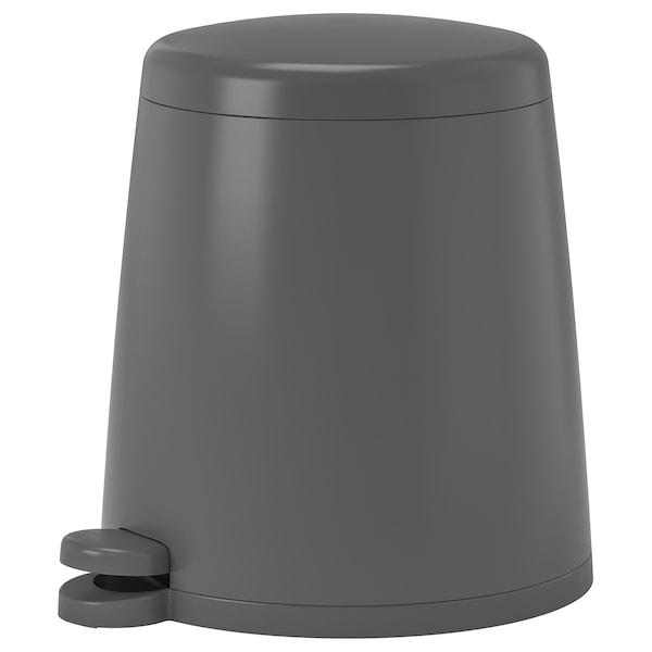 SNAPP Pedal bin, grey 5 l