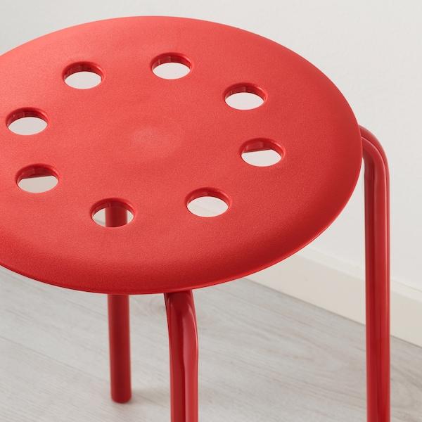 MARIUS Stool, red 45 cm