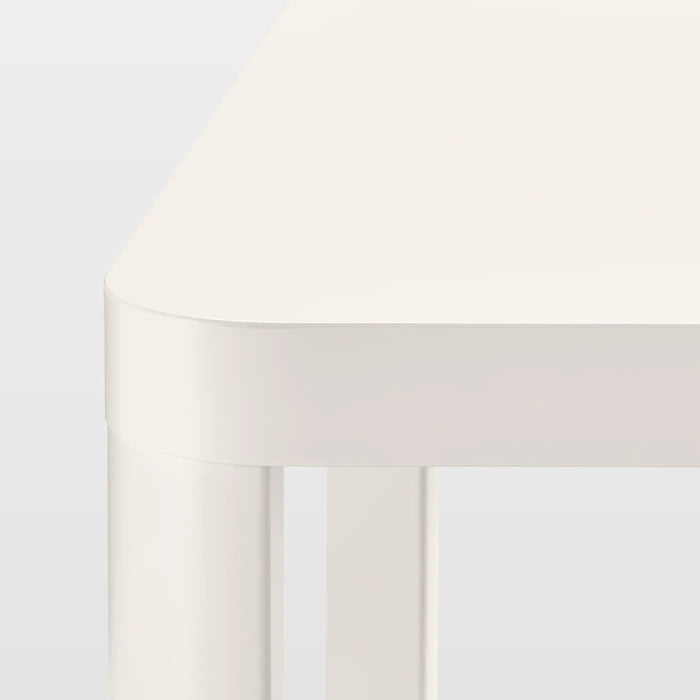 TINGBY Side table on castors, white, 50x50 cm