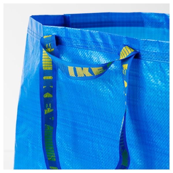 FRAKTA Carrier bag, large, blue 55x37x35 cm/71 l