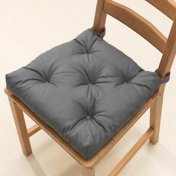 MALINDA chair cushion, grey, 40/35x38x7 cm