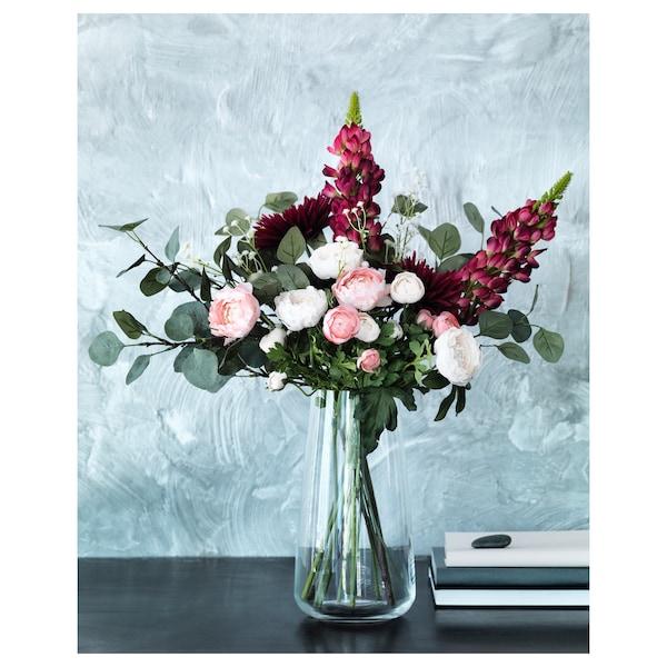 SMYCKA artificial flower 52cm, ranunculus/pink