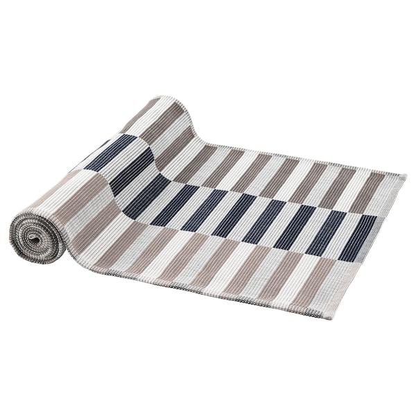 MITTBIT Table-runner, black beige/white 35x130 cm