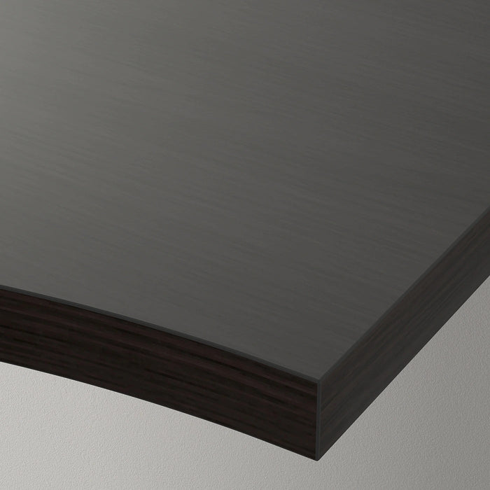 LINNMON Table top, black-brown, 100x60 cm