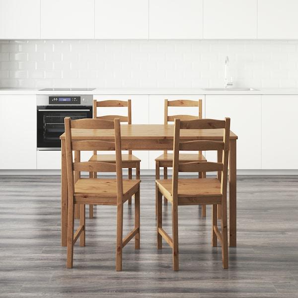 JOKKMOKK Table and 4 chairs, antique stain