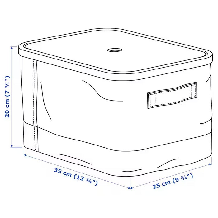 RABBLA Box with lid, 25x35x20 cm