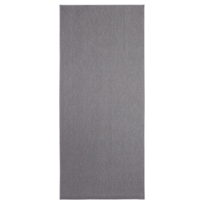 SOLLINGE rug, flatwoven, grey, 65x150 cm