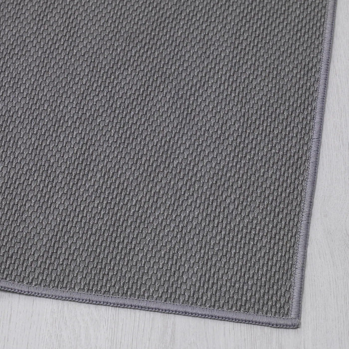 SOLLINGE rug, flatwoven, grey, 65x150 cm