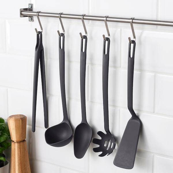 FULLANDAD 5-piece kitchen utensil set, grey