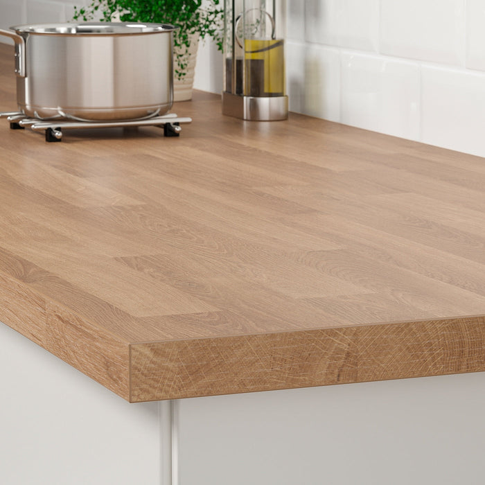 SALJAN Worktop, oak effect/laminate, 246x3.8 cm