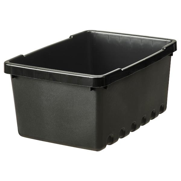 UPPSNOFSAD Storage box, black 25x17x12 cm/4 l