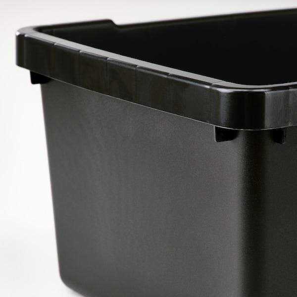 UPPSNOFSAD Storage box, black 25x17x12 cm/4 l