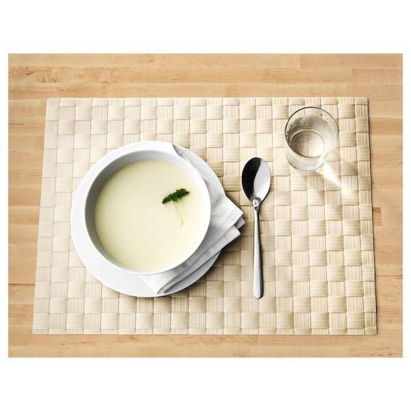 ORDENTLIG Place mat, off-white 46x33 cm