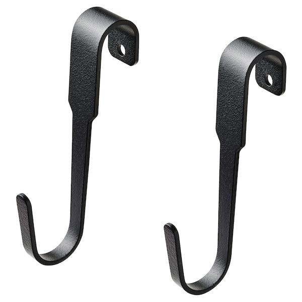 HULTARP Hook, black 11 cm