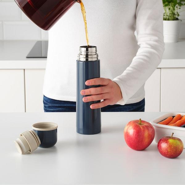 HALSA Steel vacuum flask, blue 0.5 l