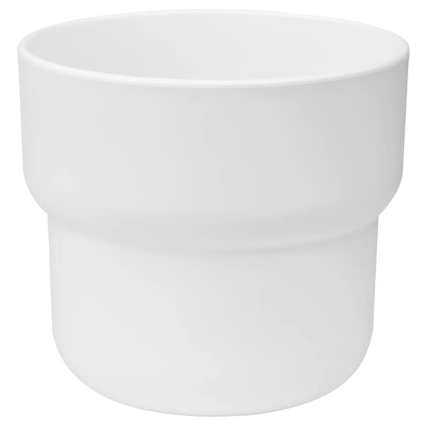 FORENLIG Plant pot, in/outdoor white 9 cm