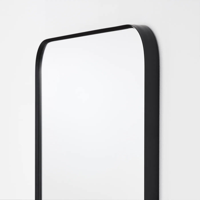 LINDBYN Mirror, black 40x130 cm