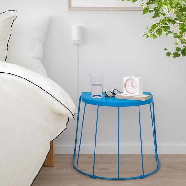 TRANARO Stool/side table, in/outdoor, blue 56x41x43 cm