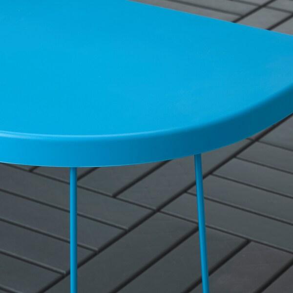 TRANARO Stool/side table, in/outdoor, blue 56x41x43 cm