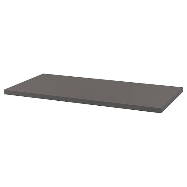 LAGKAPTEN Table top, dark grey 120x60 cm