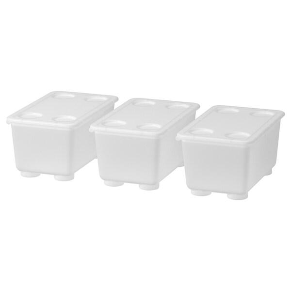 GLIS Box with lid, transparent 17x10 cm