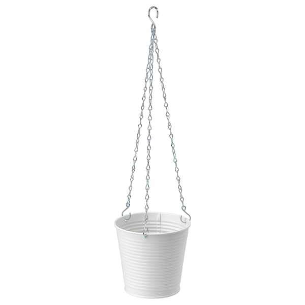 CASHEWAPPLE Hanging planter, in/outdoor white 12 cm