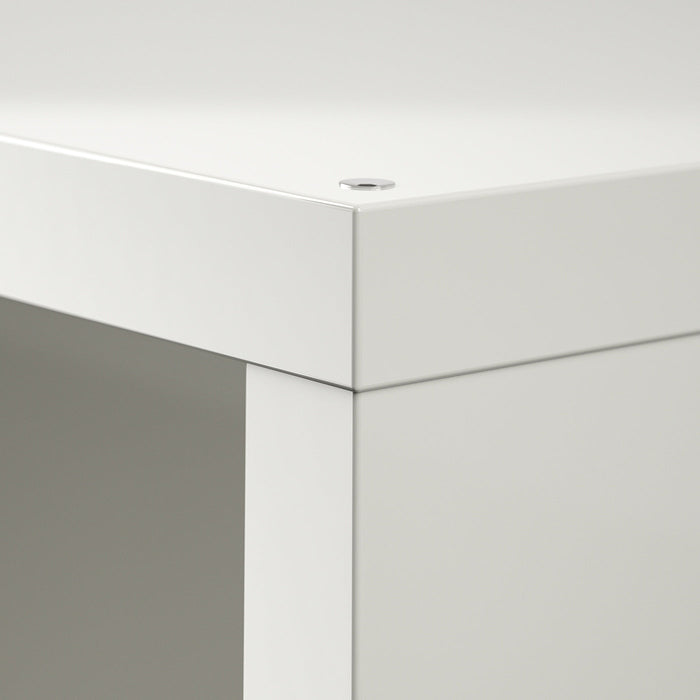 KALLAX Shelving unit, high-gloss white, 77x77 cm
