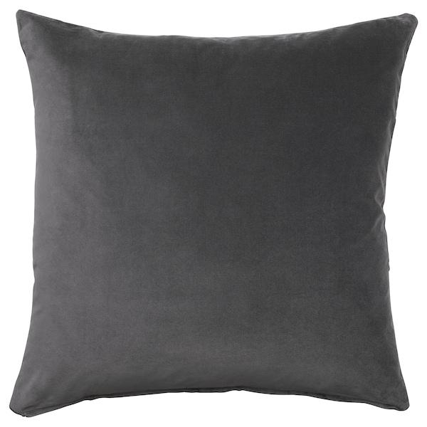 SANELA Cushion cover, dark grey 50x50 cm