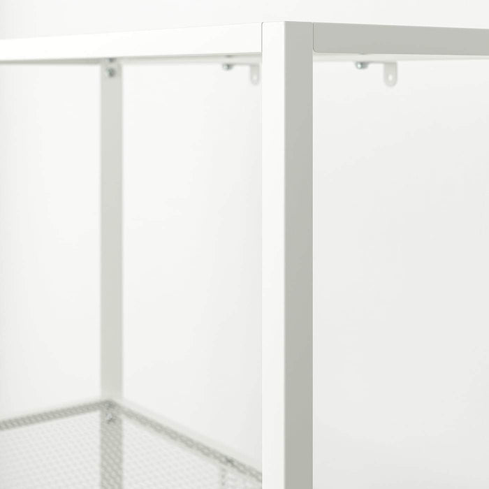 BAGGEBO Shelving unit, metal/white 60x25x116 cm