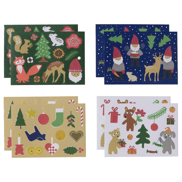 VINTER 2021 Stickers, Christmas pattern multicolour