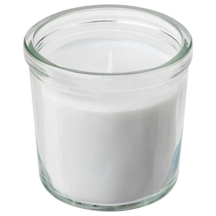 ADLAD Scented candle in glass, Scandinavian Woods/white 20 hr