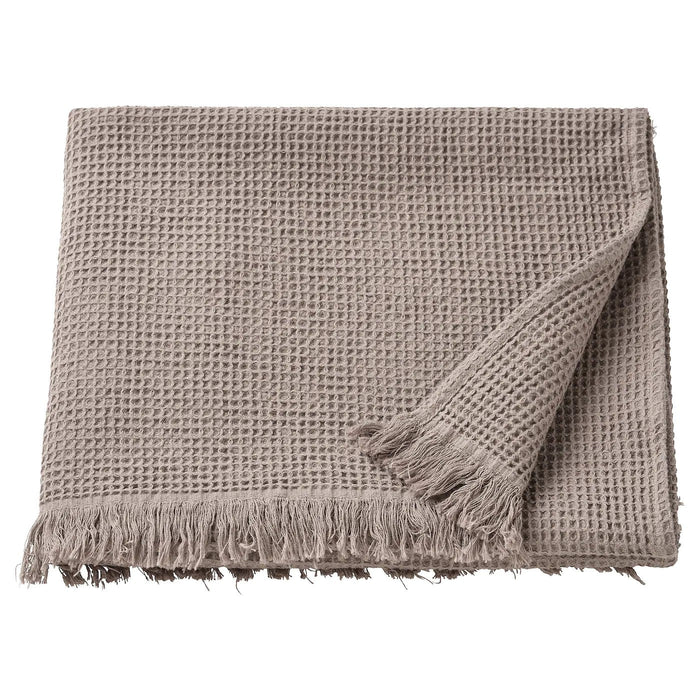 VALLASAN Bath towel, light grey/brown 70x140 cm