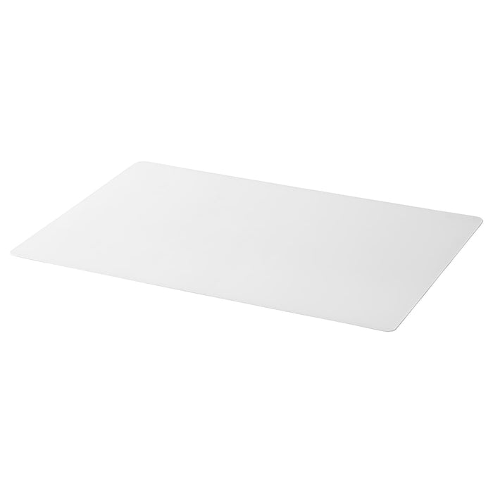 SKVALLRA Desk pad, white/transparent, 60x80 cm