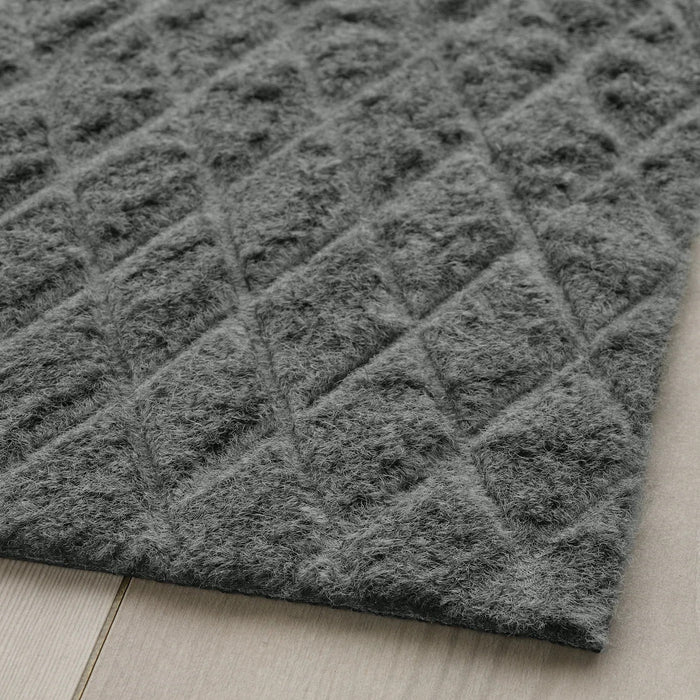 OSTERILD Door mat, indoor, dark grey, 40x60 cm