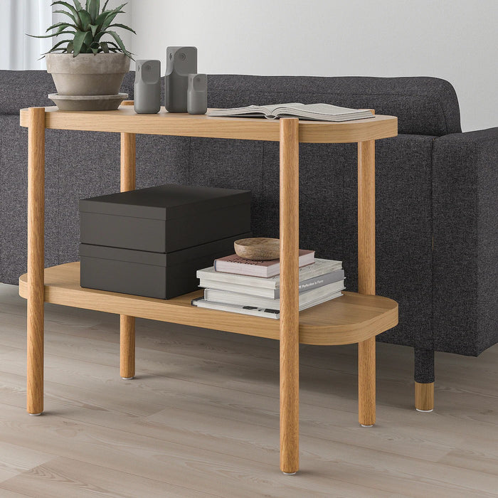 LISTERBY Console table, oak veneer, 92x38x71 cm