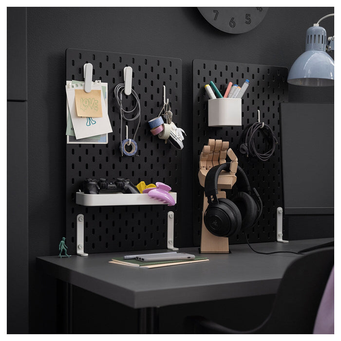 SKADIS Pegboard, black, 36x56 cm