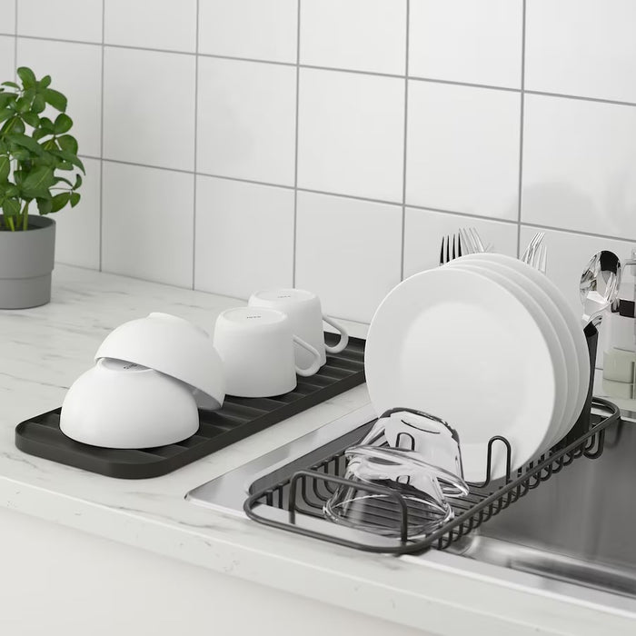 LILLHAVET multifunctional dish rack, anthracite