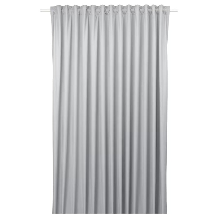 BENGTA block-out curtain, 1 length, light grey, 210x250 cm