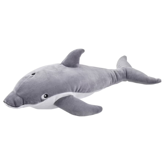 BLAVINGAD Soft toy, dolphin/gray, 50 cm