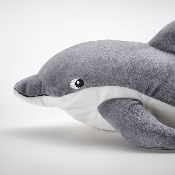 BLAVINGAD Soft toy, dolphin/gray, 50 cm