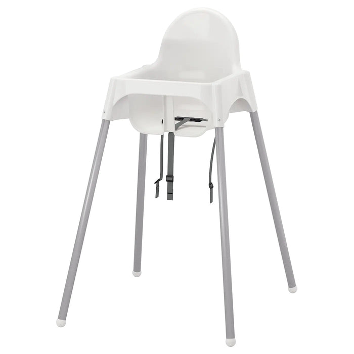 ANTILOP Highchair with safety belt, white