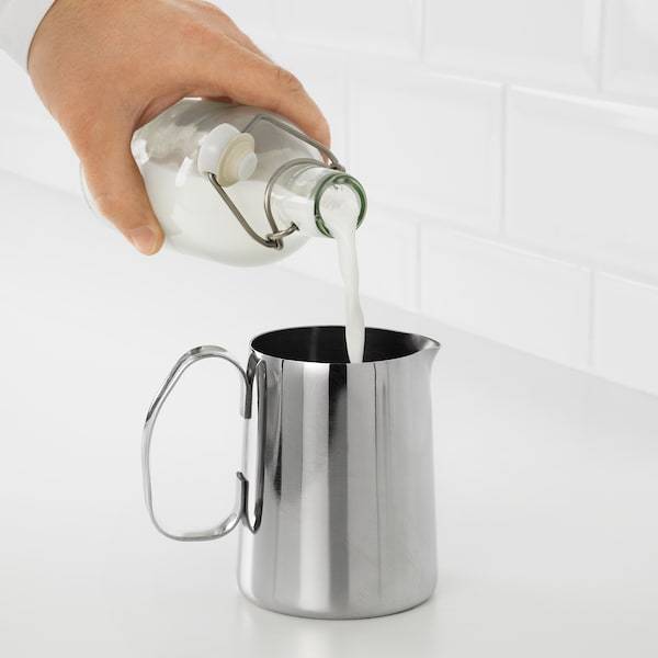 MATTLIG Milk-frothing jug, stainless steel 0.5 l